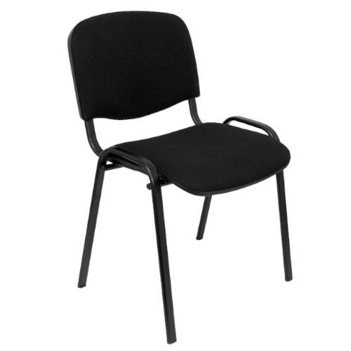 PIQUERAS Y CRESPO - SILLA ALCARAZ CONFIDENTE APILABLE ASIENTO TAPIZADO ARAN NEGRO - Pack 4 sillas (Ref.PACK426ARAN840)