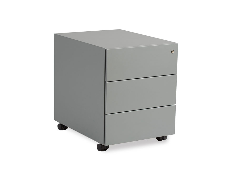 ROCADA - Cajonera metalica con tres cajones serie store 53x42x58 cm acabado ac00 gris/gris (Ref. 4054AC00)