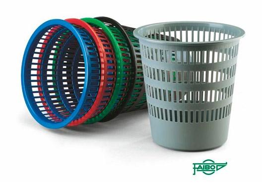 FAIBO - PAPELERA REJILLA 16 L NEGRA (Ref.306-02)