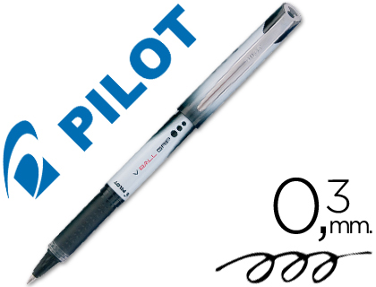 PILOT - Roller V-Ball GRIP 05 Negro Trazo 0,3mm Tinta Liquida NVB5GNN (Ref.BLN-VBG5-B / NVB5GNN)