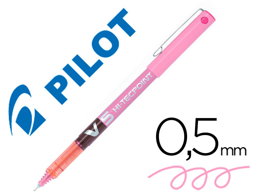 PILOT - Roller V5 Rosa Trazo 0,3mm Tinta liquida (Ref.BX-V5-P / NV5RS)
