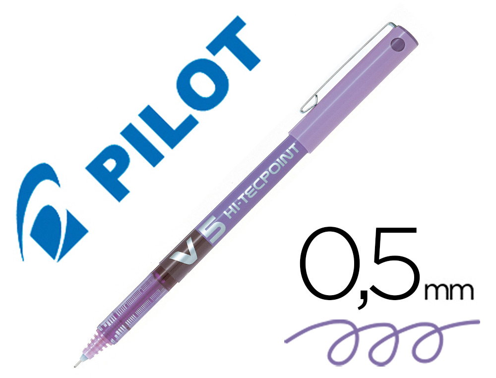 PILOT - Roller V5 Violeta Trazo 0,3 mm Tinta liquida NV5VI (Ref.BX-V5-V / NV5VI)