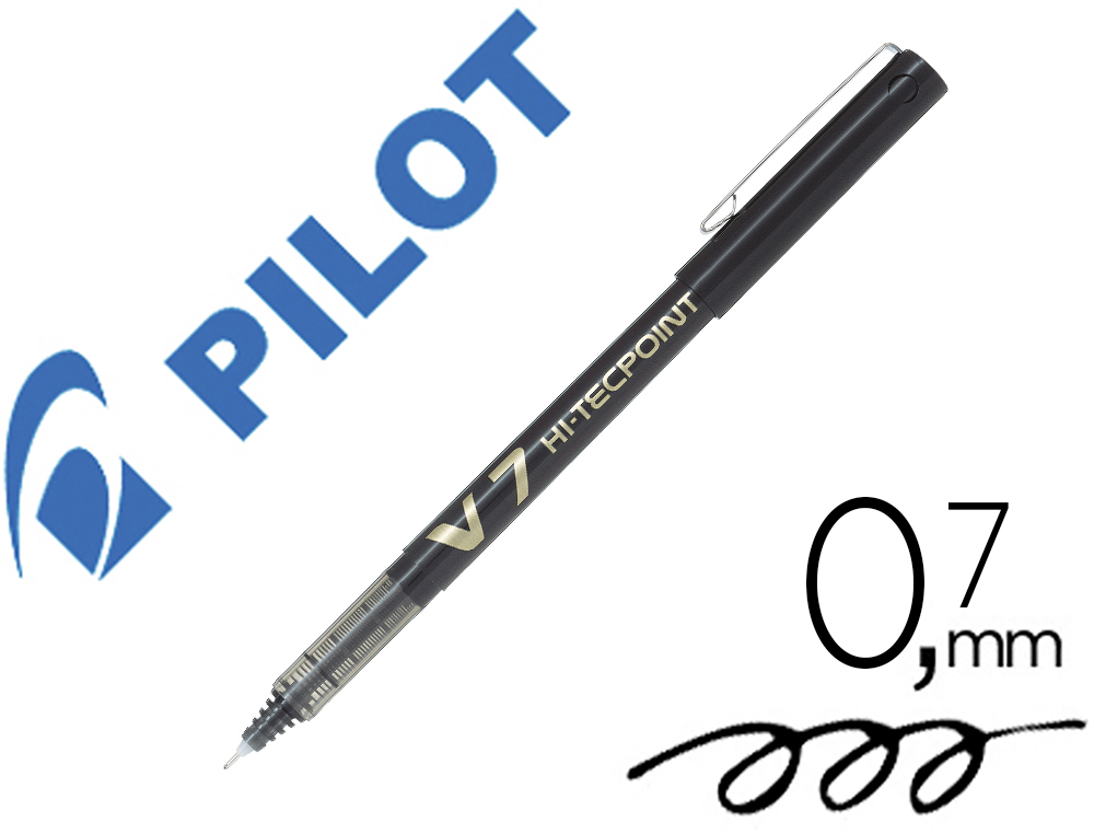 PILOT - Roller V7 Negro Trazo 0,5 mm Tinta liquida (Ref.BX-V7-B / NV7N)