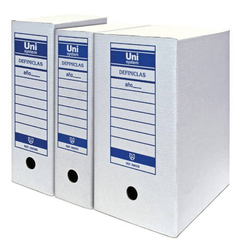 DEFINICLAS - Archivador Definitivo Folio 367x251x100mm Blanco (Ref.96570)