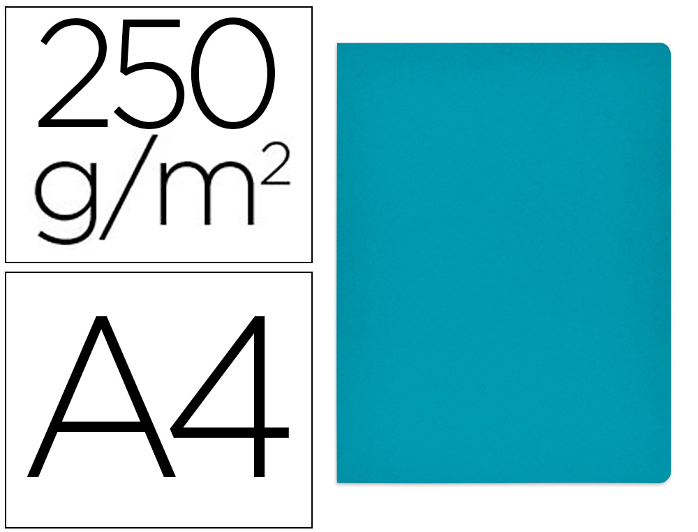 GIO - Subcarpetas by Elba Caja 50 ud Folio Cartulina Azul 250 G 400018830 (Ref.400040483)