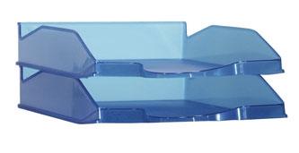 ARCHIVO 2000 - BANDEJA APILABLE EN 3 POSICIONES FONDO LISO FORMATO DIN A4 Y FOLIO 345X255X60 MM LAGOON TRASLÚCIDO (Ref.742 LG TL)