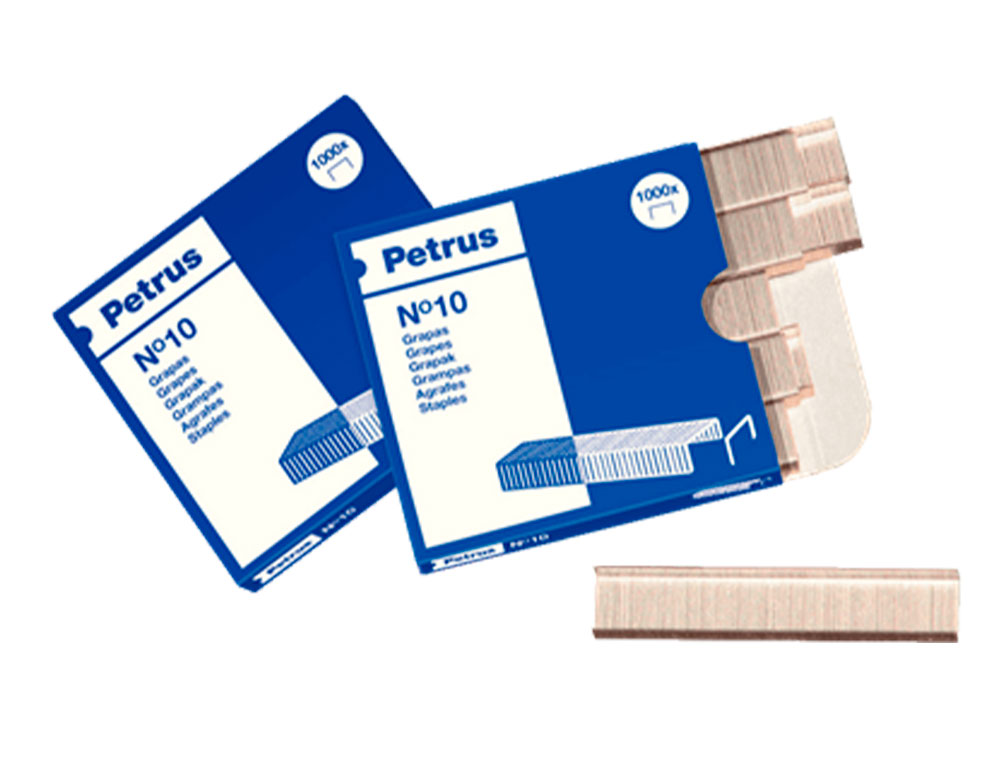 PETRUS - Grapas 1000 Ud nº 10 Galvanizada (Ref.55706)