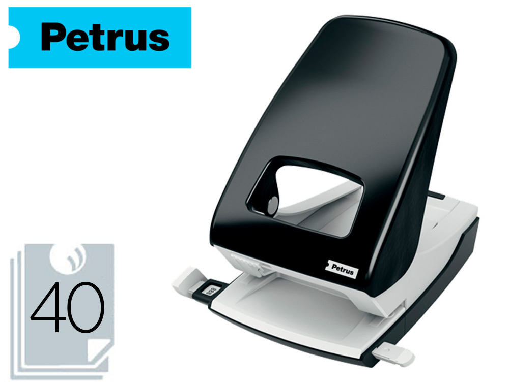 PETRUS - Taladro Mod. 95 40 Hojas Negro 2 Taladros (Ref.623357)