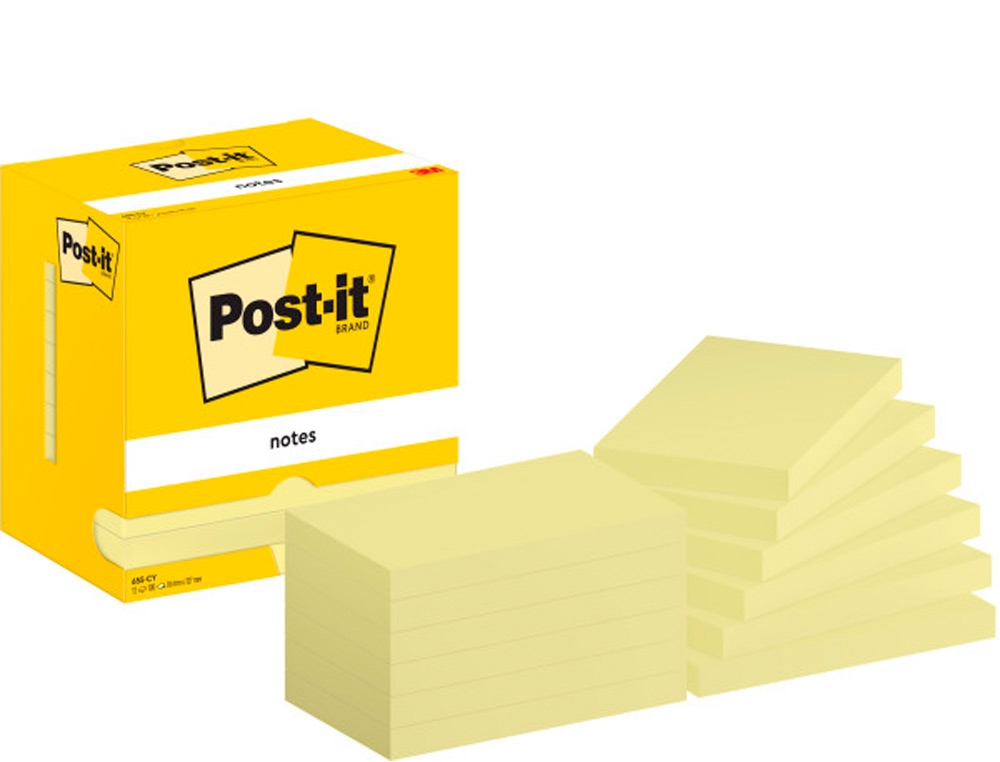 POST-IT - Notas adhesivas 100h Amarillo 76x127mm (Ref.FT500072861)