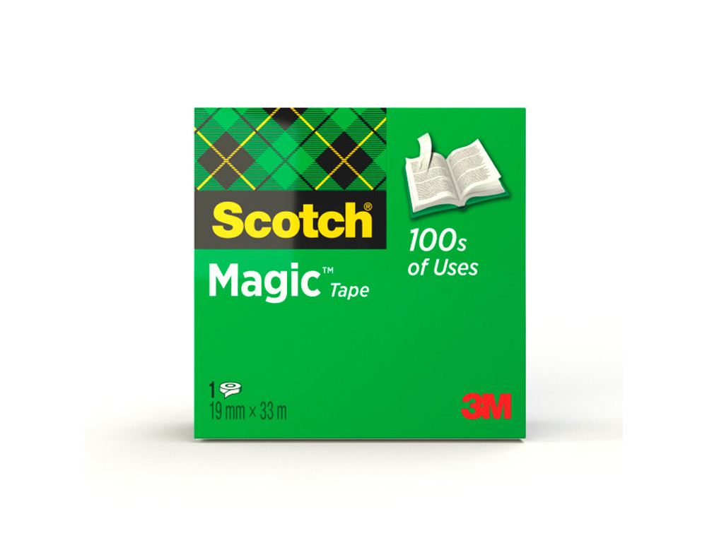 SCOTCH - Cinta adhesiva Magic Invisible 810 medidas 19mm x 33 m FT510030669 (Ref.70005241826/11257)