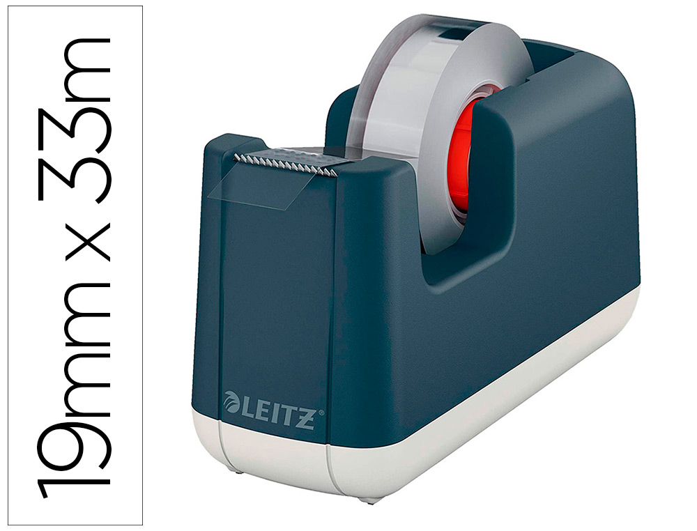 LEITZ - Portarrollo sobremesa cosy plastico para cintas 33 mt color gris (Ref. 53670089)