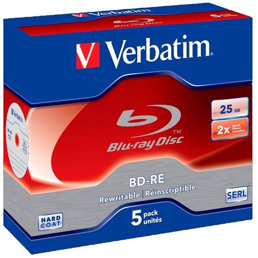 VERBATIM - Blu-Ray Disc Pack 5 25 GB (CANON L.P.I. 1,4€ Incluido) (Ref.43615)