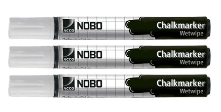 NOBO - Rotulador 3 ud Blanco (Ref.34438398)