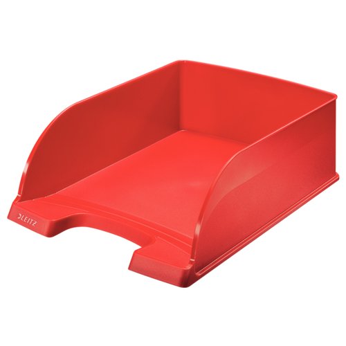 LEITZ - Bandeja de Sobremesa Plus jumbo 255X357X103 Roja Poliestireno Apilable (Ref.52330025)