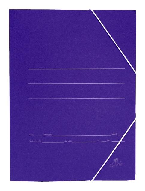 MARIOLA - Carpeta DE CARTÓN N 5 CON BOLSA Y CIERRE DE GOMAS FORMATO FOLIO COLOR AZUL REF (Ref.1089)