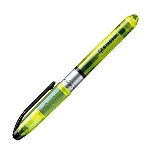 STABILO - Marcador fluorescente Trazo 1-3.5 mm P.Biselada Tinta liquida Amarillo (Ref.545/24)