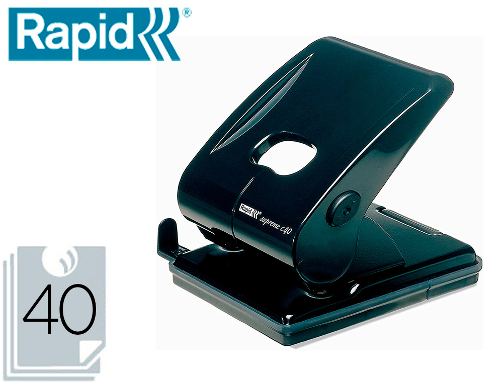 RAPID - Taladro SC40 40 Hojas Negro 2 Taladros (Ref.20597801)
