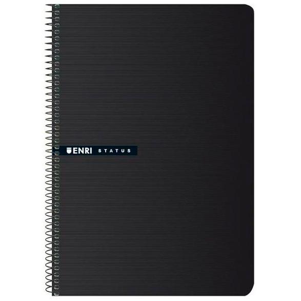 ENRI - Cuaderno 100h Folio Cuadricula 4x4 Negro (Ref.100435750)