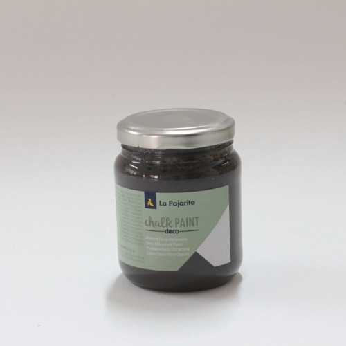 LA PAJARITA - PINTURA ACRILICA EFECTO TIZA CHALK PAINT CP-27 CASI NEGRO 175 ML (Ref.105337)