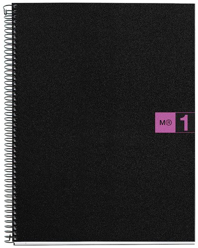 MIQUELRIUS - MIQUEL RIUS - Cuaderno Notebook Book 01 80h A4 Cuadricula 5x5 Fucsia (Ref.2475)