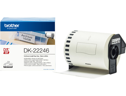 BROTHER - Etiqueta adhesiva dk22246 tamaño 103mm x 30,48 m para impresoras ql (Ref. DK22246)