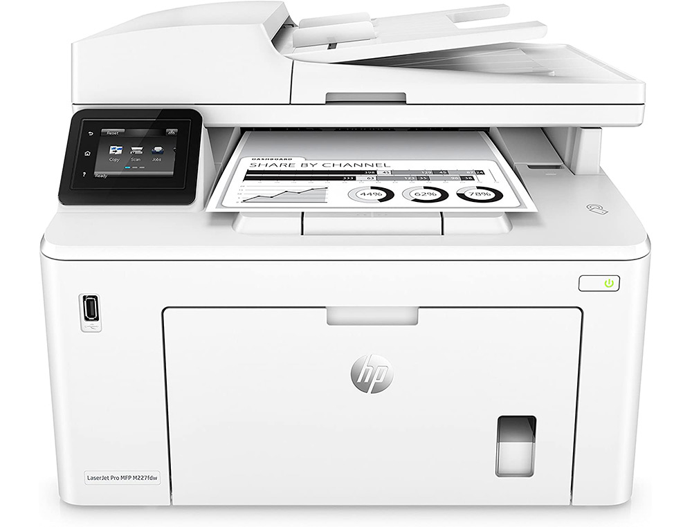 HP ( HEWLETT PACKARD ) - Equipo multifuncion laserjet pro mfp m227fdw duplex wifi 28 ppm bandeja 250 hojas escaner (Ref. G3Q75A) (Canon L.P.I. 5,25€ Incluido)