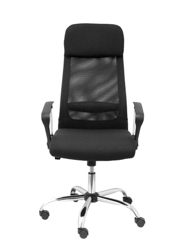 PIQUERAS Y CRESPO - Silla de direccion pyc esteras con brazos fijos regulable en altura respaldo en malla transpirable con (Ref. 32DBD840)