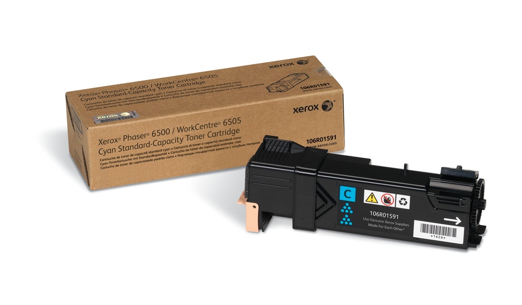 XEROX - CONSUMIBLE IMPRESORA LASER TONER CIAN PHASER 6500/ WC 6505 (Ref.106R01591)