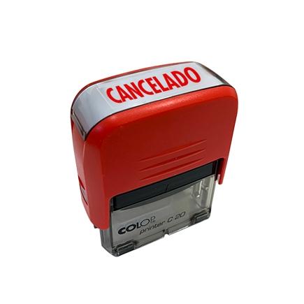 COLOP - SELLO ent.AUT. PRINTER C20 (38x14 mm.) "CANCELADO" (Ref.500672R)