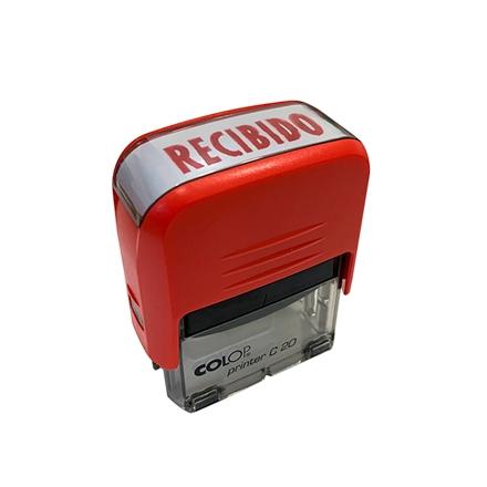 COLOP - SELLO ent.AUT. PRINTER C20 (38x14 mm.) "RECIBIDO" (Ref.500700R)