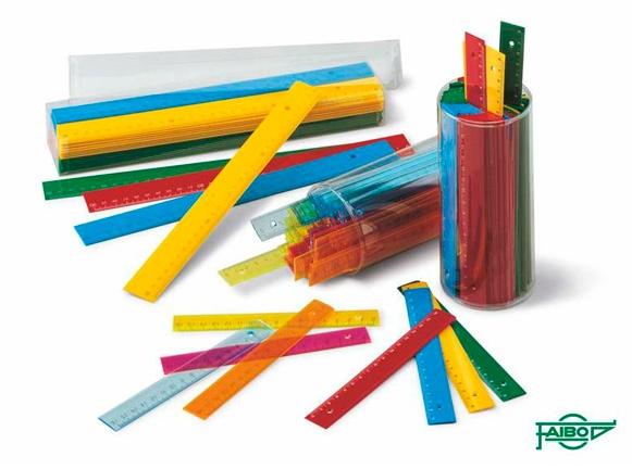 FAIBO - REGLAS PLASTICO OPACAS 16cm BOTE DE 100 (Ref.816-00)