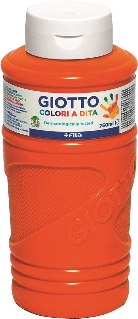 GIOTTO - PINTURA de DEDOS 750 ml (bote) NARANJA (Ref.F536005)