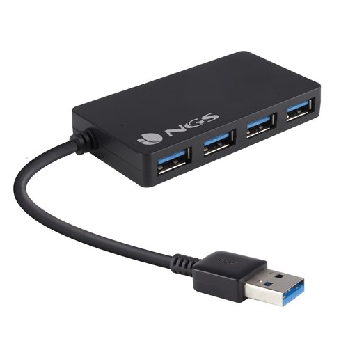 NGS - Hub usb 3.0 ihub con 4 puertos color negro (Ref. IHUB3.0)