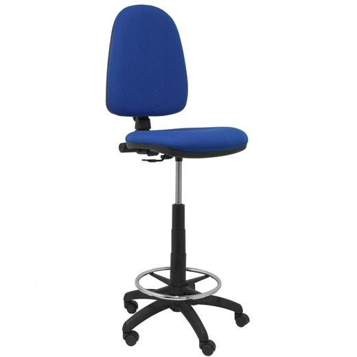 PIQUERAS Y CRESPO - Taburete pyc con respaldo regulable en altura azul 1000+230x480x460 mm (Ref. T04CPBALI229)