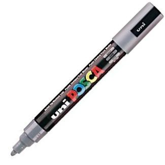 UNI-BALL - MARCADOR T.OPACA NO PERM. UNI POSCA 1,8 (PC-5M) GRIS (Ref.264291000)