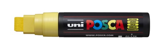 UNI-BALL - MARCADOR T.OPACA NO PERM. UNI POSCA 15,0 (PC-17K) AMARILLO (Ref.364174000)