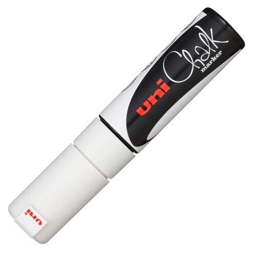UNI-BALL - MARCADOR TIZA LIQUIDA CHALK MARKER PWE-8K 8.0 mm BLANCO (Ref.140095000)