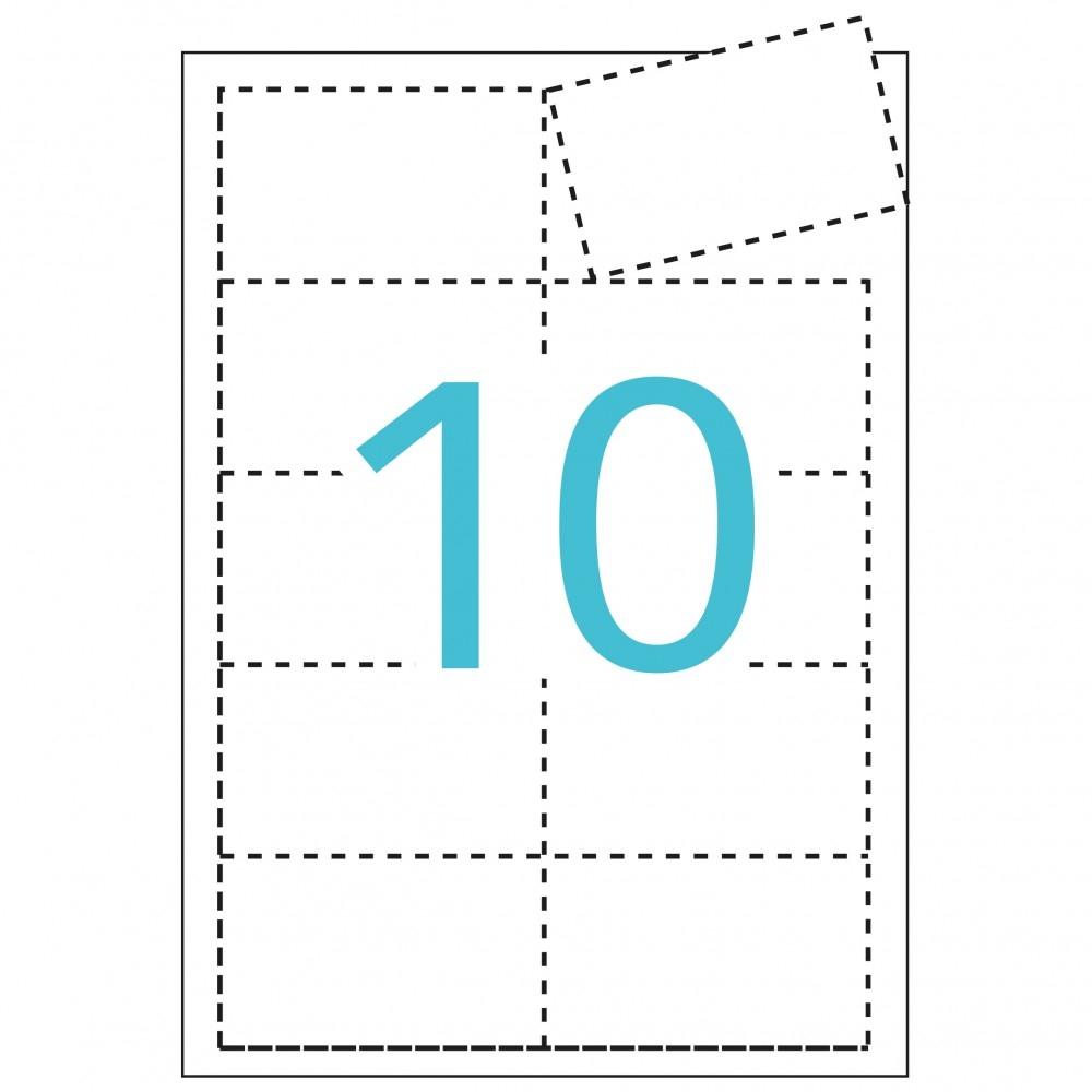 APLI - TARJETA DE VISITA MICROPERFORADA 200 GRS ACABADO MATE 90X50,8 MM IMPRESORA INK-JET Y LASER. (Ref.10608)