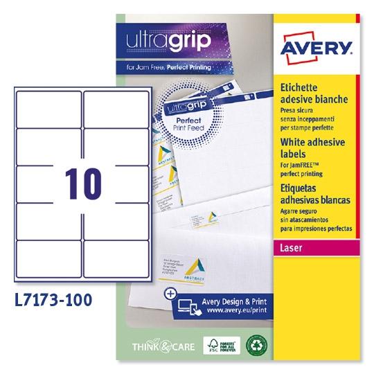 AVERY - C100H ET LASER 99.1X57 BL (Ref.L7173B-100)