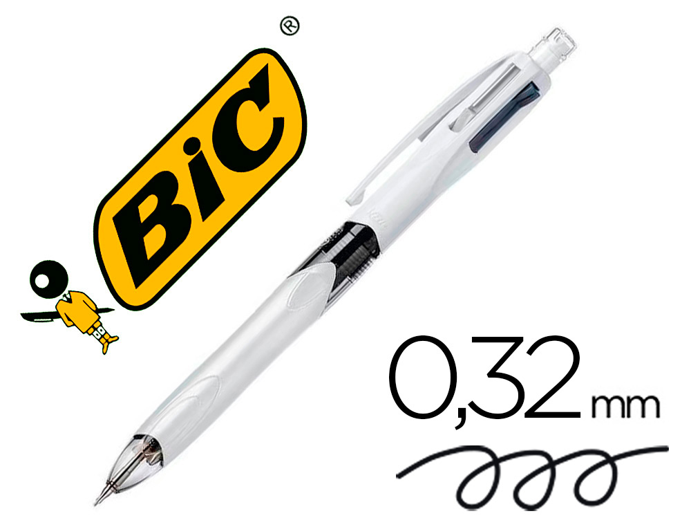 BIC - Bolígrafo multifunción 3 colores + 1 Portaminas (Ref.942104)