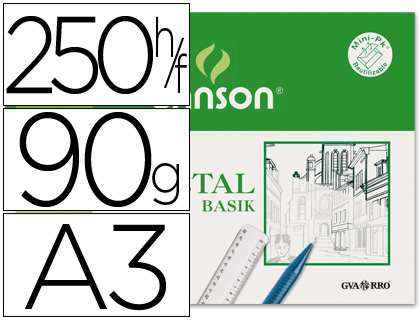 CANSON - Papel Vegetal A3 90 Gr (Ref.200406244)