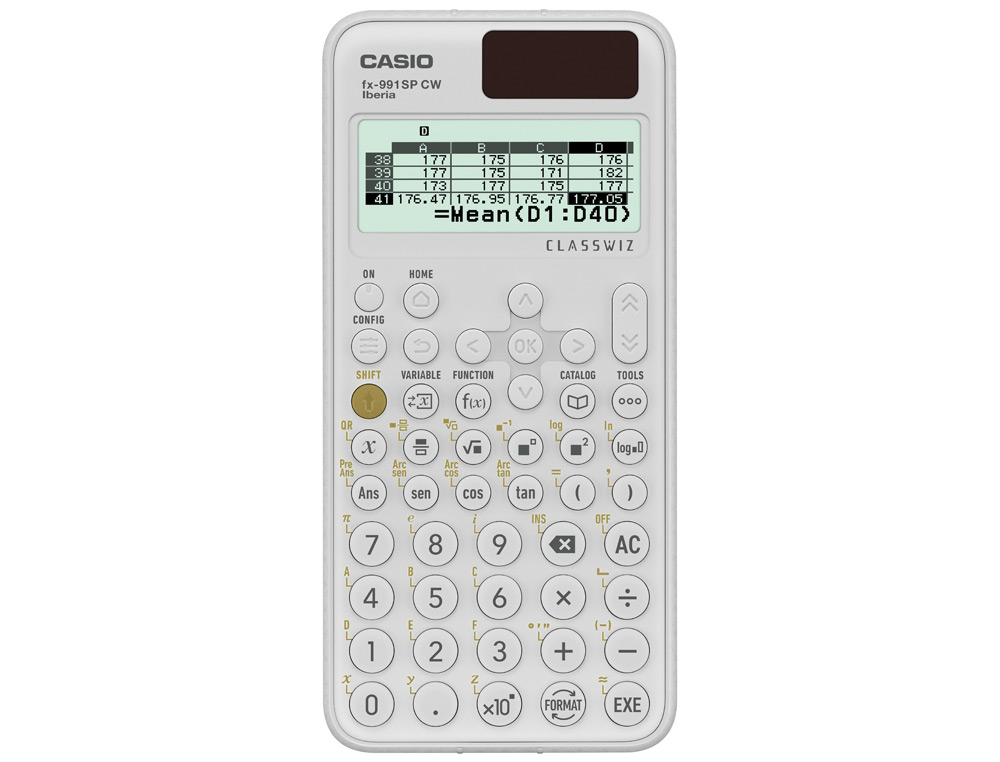 CASIO - Calculadora Científica 575 FUN. SOLAR FX-991 SP CW (Ref.FX-991SPCW)