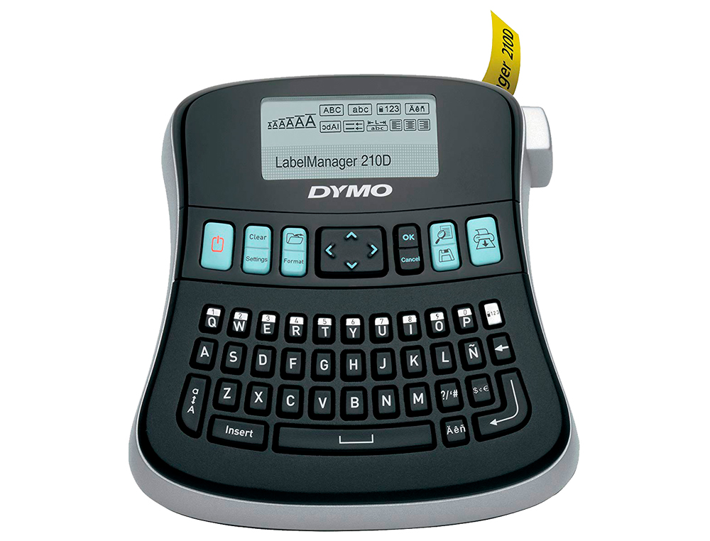 DYMO - Rotuladora 210D Ancho cinta 6-9-12 mm Qwerty (Ref.S0784430)
