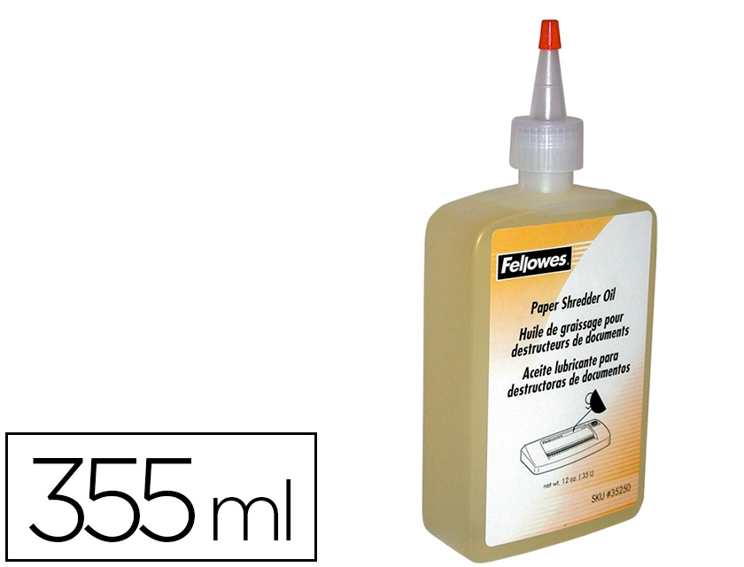FELLOWES - Aceite Aceite lubricante 350ml para destructoras (Ref.35250)