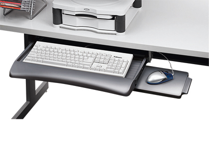 FELLOWES - Bandejas Manager Para teclado 55,8X30,2X5,2 con Bandeja para raton (Ref.93804)