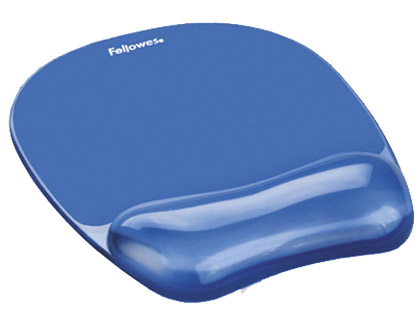 FELLOWES - Reposamuñecas Raton Base antideslizante Gel Azul (Ref.91141)