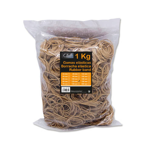 Gomas Elasticas Bolsa 1 Kg 12 cm (Ref.300832)