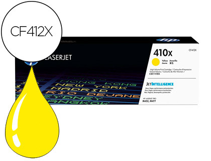 HP ( HEWLETT PACKARD ) - 410X High Yield AMARILLO ORIGINALES Toner Laser ORIGINALES Cartridge () (Ref.CF412X)