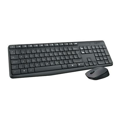 LOGITECH - Mk235 Kit Ratón + teclado inalámbrico negro USB (Ref.920-007919)