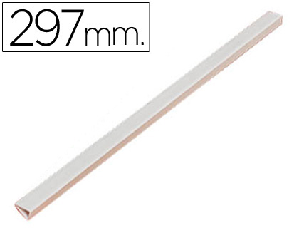 LOMERA PLASTICO DIN A4 BLANCA (Ref.715 C A 297 MM)